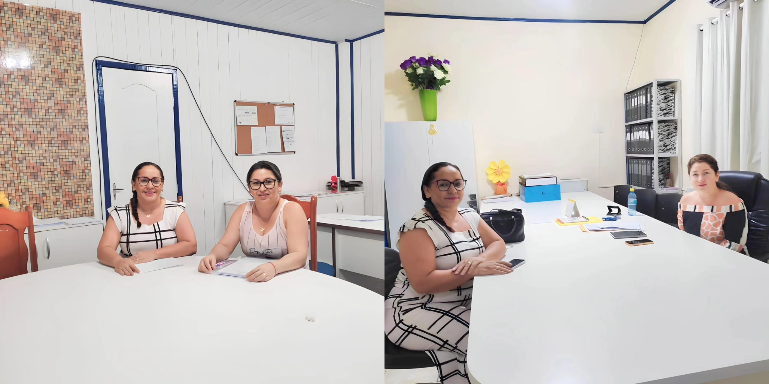 VISITA DA PRESIDENTE DA CÂMARA MUNICIPAL AS SECRETARIAS, DE ASSITÊNCIA SOCIAL E EDUCAÇÃO.